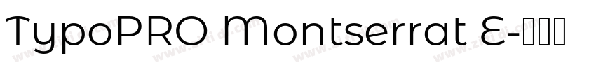 TypoPRO Montserrat E字体转换